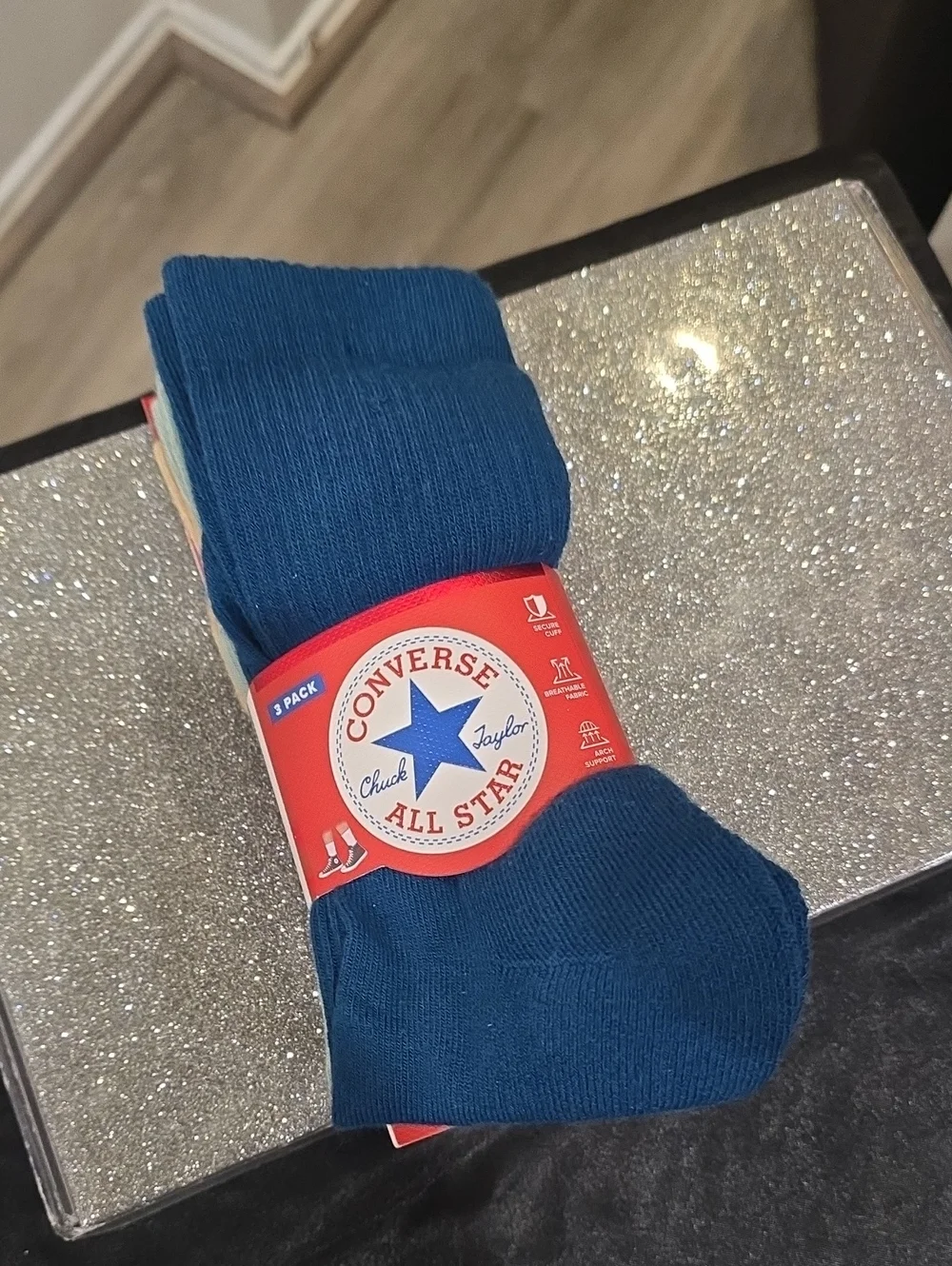Converse 3-PK Foundational Cushioned Half Crew Socks